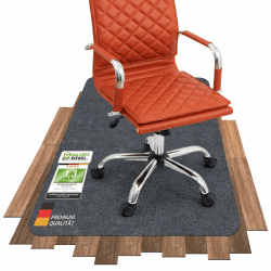 COSYLAND Bodenschutzmatte, Stuhlmatten Bürostuhlunterlage, Multifunktionaler Stuhlteppich, Büromatte für zu Hause, Büro,Grau Angebot bei HelloDeals