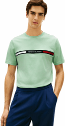 Tommy Hilfiger Herren T-Shirt Kurzarm Rundhalsausschnitt XL Green (Crushed Mint) Angebot bei HelloDeals