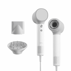 Laifen Neo Haartrockner, 22 m/s Luftstrom, 390 g leicht, Nebel-Weiß | 3 Min. Schnelltrocknung, 110.000 U/min Motor, 200M Ionen-Föhn, Thermo-Control, 59 dB, Diffusor & Glättdüse Angebot bei HelloDeals