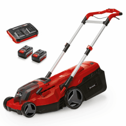 Einhell Professional Akku-Rasenmäher RASARRO 36/38 Kit | PXC | 36 V | 38 cm Schnittbreite | bis 450 m² | Brushless | Mulchfunktion | 45-L-Fangkorb | 2x 4,0 Ah Akkus & Twincharger ohne Wechselakkus Angebot bei HelloDeals