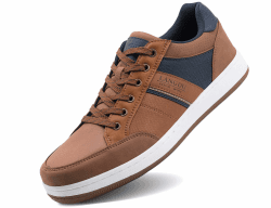 LANGDU Freizeitschuhe Herren Schuhe Sneaker Leichtgewicht 41-46 | Bequem,Atmungsaktiv,Rutschfeste Sohle,Modisch,Sportlich 45 EU Braun 88 Angebot bei HelloDeals