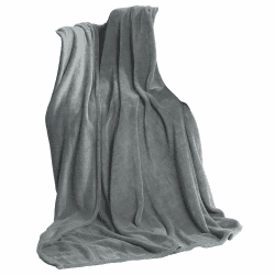 CelinaTex Flauschige XL Kuscheldecke 220 x 240 cm Silber grau Decke Sofa Wohndecke weich Soft Mikrofaser Fleece Oeko-TEX TV-Decke Angebot bei HelloDeals