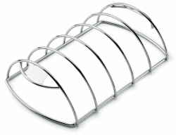 Weber Rippchen Halter, hält bis zu 5 Rippenstangen/Spare-Rips, Antihaft-Edelstahl, spühlmaschinenfest, passend für alle Grills (Holzkohle ab Ø 47cm, Gas, Pellet, Elektrisch) - Silber (6605) Einzelbett Single Angebot bei HelloDeals