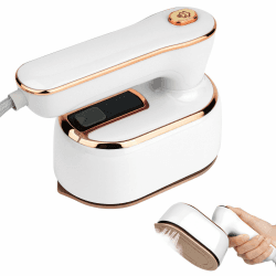 AUAUY Dampfbügeleisen Mini, 1000 W Faltbares, mit 100 ml Wassertank, Weiß | Tragbares Reisebügeleisen, Handbügelmaschine, Trocken und Nassbügeln Dampf, Kleines Bügeleisen Dampf, für Zuhause, Unterwegs Angebot bei HelloDeals