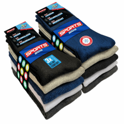 SOXCO 10 Paar Sportsocken Herren | DRI-WIK Feuchtigkeitsmanagement | PILLO-SOFT Polsterung | Dura-Stretch Elastan | Tennissocken für Sport & Alltag | Mehrfarbig 43-46 Mehrfarbig 10P Angebot bei HelloDeals