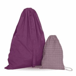 PARENCE.- Set mit 2 Wäschesäcken mit Kordelzug - blickdichter Stoff für Kleidung, Unterwäsche - Set mit 2 Stück (60x80cm + 30x40cm) Angebot bei HelloDeals