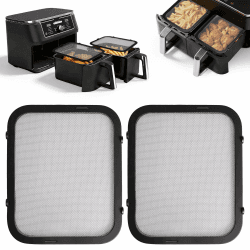 2 Stück Magnetischer Spritzschutz für die Ninja AF400EU/AF451EU, Edelstahl Fettspritzschutz für Ninja Heißluftfritteusen Zubehör, Air Fryer Access für Ninja mit Silikonauflage Angebot bei HelloDeals