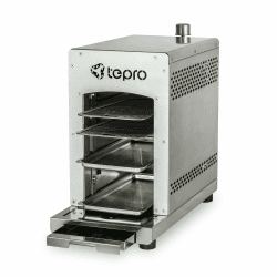 tepro Steakgrill Toronto, Keramikgrill-Infrarot Brenner / Gasgrill mit 3 kW Leistung, max. 800 Grad Gas, Piezozündung, Maße ca. 23 x 56 x 40,5 cm, Silber 23 x 56 x 40.5 cm Keramik-Infrarotbrenner Single Angebot bei HelloDeals