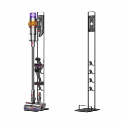 Foho Ständer Kompatibel für Dyson V16 Gen5 V15s V15 V12 Slim V11 V10 V8 V7 V6, Halterung, Bodenständer, Zubehörhalter Speichern und Organisieren, Kein Bohren schwarz Angebot bei HelloDeals