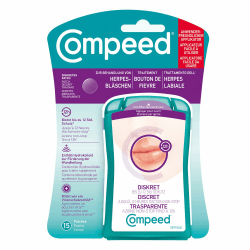 Compeed Herpesbläschen Patch - mit Applikator – für beschleunigte Wundenheilung – gegen Herpes im Gesicht, 15 Patches 15 Stück Angebot bei HelloDeals