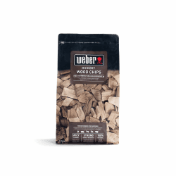 Weber Hickory-Räucherchips | BBQ-Zubehör, Natürliche Räucherchips für den Grill, Würziges Aroma mit starker Rauchintensität, 0,7 kg Hickory 700g Angebot bei HelloDeals