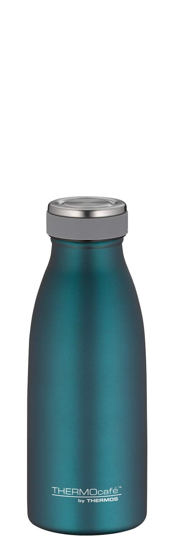 THERMOcafé TC BOTTLE Isolierflasche 0,35 l, 24 h kalt, teal mat | Kohlensäurefest, auslaufsicher, Edelstahl-Trinkflasche, 12 h heiß, für Sport, Schule, Büro & unterwegs, Alltag, petrol Teal Mat 350ml Angebot bei HelloDeals