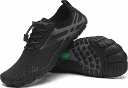 SAGUARO Badeschuhe Damen Herren Wasserschuhe Schwimmschuhe Schnelltrocken Aquaschuhe Strandschuhe Leicht Neoprenschuhe Surfschuhe rutschfeste Tauchschuhe Wassersportschuhe, 35-48 EU 40 EU Unheimlich Schwarz Angebot bei HelloDeals