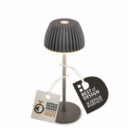 BRILONER - Riffle Nano LED Tischlampe kabellos IP44 mit Lichtkante, 6 x 15,5 cm, Touchdimmer, Akku tauschbar, Nachttischlampe, LED Lampe, Akku Lampe, German Design Award Winner 2025, Anthrazit 15,5 cm Nano Tischlampe Anthrazit Angebot bei HelloDeals