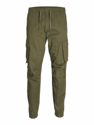 JACK & JONES Male Cargo-Hose Relaxed Fit Cargo-Hose L Olive Night Angebot bei HelloDeals