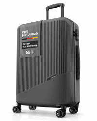 Travelite Koffer Bali Größe M, 67 cm, 65 Liter, mittelgroß, leicht | kratzfester ABS Hartschalenkoffer, Reisekoffer Trolley mit 4 Doppelrollen & TSA Kombinationsschloss, viel Stauraum Anthrazit Trolley Größe M (67 cm) Angebot bei HelloDeals