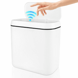 15L Mülleimer mit Sensor, Automatik Touchless Mülleimer mit 3 Modi, Sensor Mülleimer, Schnelle Reaktion, Schmales Design, Leise, Ideal für Badezimmer, Schlafzimmer, Küchen, Wohnzimmer Angebot bei HelloDeals