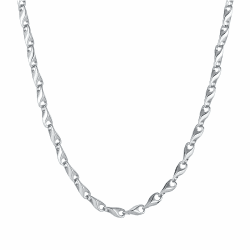 Halskette Herren Edelstahl Weizen Kette Männer Kubanische Gliederkette Hip-Hop Jungs Men's Necklace Schmuck Geschenk Herren Damen 4MM 60cm Lang Stahlgrau Geschenke für Söhne Männer Ehemänner Freunde 4mm-Stahlgrau 50CM Angebot bei HelloDeals
