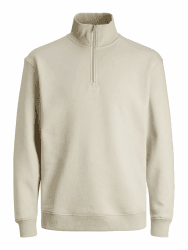 JACK & JONES Male Kapuzenjacke Einfarbig Kapuzenjacke | Zip Hoodie Smart casual S Moonbeam Angebot bei HelloDeals