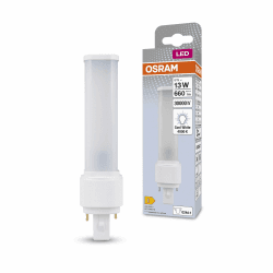 Osram DULUX D 13 LED-Lampe für G24D-1 Sockel, 5 Watt, 660 Lumen, Kaltweiß (4000K), rotierbar, Ersatz für herkömmliches 13W-Dulux Leuchtmittel Kaltweiß 1 Stück (1er Pack) 13W-Ersatz - Sockel G24D-1 Angebot bei HelloDeals