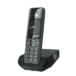 Gigaset Comfort 520 - Schnurloses DECT-Telefon - Elegantes Design, Brilliante Audioqualität auch beim Freisprechen, Komfort Anrufschutz, Adressbuch mit 200 Kontakten, titan-schwarz [Deutsche Version] 1 Telefon Angebot bei HelloDeals