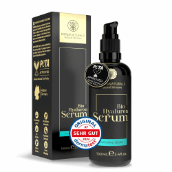 BIO Hyaluron Serum hochdosiert 2%• 4-Fach Hyaluronsäure • 100ml Smart Hydration Formel + Vit E & B5 + Allantoin ✓ 100% Vegan ✓Anti-Aging ✓Anti-Falten Naturkosmetik ✓Hyaluronic Acid ✓Made in Germany Gesichtsserum-Hyaluron Angebot bei HelloDeals
