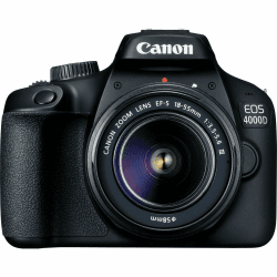 Canon EOS 4000D DSLR Kamera - mit Objektiv EF-S 18-55mm III Gehäuse Body (18 MP, DIGIC 4+, 6,8 cm (2,7 Zoll) LCD Display, EOS Movie Full-HD, CMOS-Sensor Canon APS-C, WiFi), schwarz (Generalüberholt) Angebot bei HelloDeals