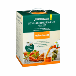 Schoenenberger Schlankheits-Kur Möhre-Mango | 10-Tage-Kur mit Möhre-Apfel-Mangosaft, Artischockensaft, Brennnesselsaft und Kartoffelsaft, Ernährungsplan und Bewegung Möhre-Mango 3.1 l (1er Pack) Angebot bei HelloDeals