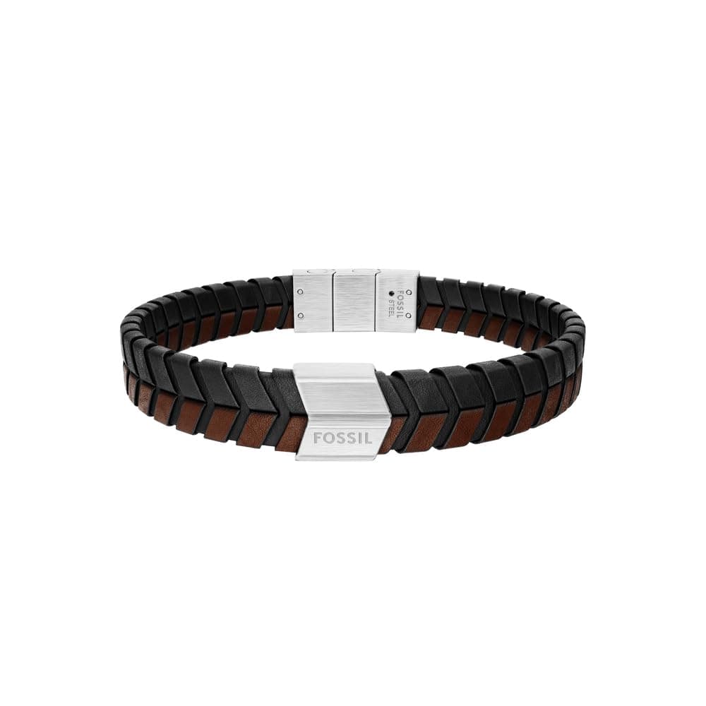 Fossil Schmuck Herren mehrfarbiges Lederarmband, JF04984040 Angebot bei HelloDeals