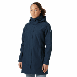 Helly Hansen Damen Aden Langer Regenmantel 3XL 597 Navy Angebot bei HelloDeals