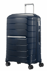 Samsonite Flux - Spinner M, Erweiterbarer Koffer, 68 cm, 75/85 L, Blau (Navy Blue) Marineblau Spinner M (68 cm - 85 L) Angebot bei HelloDeals