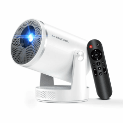 【Autofokus】 Magcubic Mini Beamer 4K HY320pro, Projektor mit Native 1080p, 400 ANSI, 10000:1 Kontrast, Automatische Trapezkorrektur, WLAN 6 BT 5.4, Beamer 4K Heimkino fürZuhause, Garten & Büro Weiß Angebot bei HelloDeals
