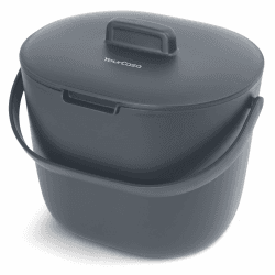 YourCasa Biomülleimer Küche 3,6L - Komposteimer für alltäglichen Biomüll Behälter Spülmaschinenfest - Geruchsdicht mit Sieb & ergonomischen Griff - Bio Mülleimer Klein Komposter Bioeimer (Anthrazit) 3,6 Liter Anthrazit Angebot bei HelloDeals