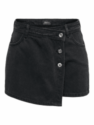 ONLY Female Rock ONLLESLY Skort | Skirt Washed Black M Angebot bei HelloDeals