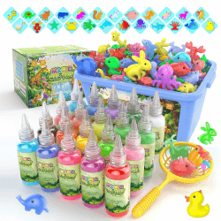 Hot Bee 20 Farben Magic Water Elf, 3D Aqua Gelz Set, Thema Bauernhof Gel Creature Kinder Spielzeug, Aqua Gelz Nachfüllset, Squishy Selber Machen Set, Spielzeug Geschenke für Mädchen 5 6 7 8 Jahre Farm 20 Farbe Angebot bei HelloDeals