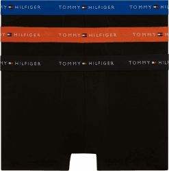 Tommy Hilfiger Herren 3p Trunk Wb Um0um03890 Trunk (3er Pack) XL Blue (Reg Blu/Bon Org/Blk) Angebot bei HelloDeals