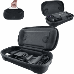 JSAUX Tragetasche mit großer Kapazität für ROG Xbox Ally / ROG Xbox Ally X (2025) , Schutzhülle aus Hartschale zweilagige tragbare Aufbewahrungstasche für Adapter Kabel und Zubehör - BG0136 Schwarz_große Kapazität Angebot bei HelloDeals