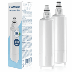 Wessper Wasserfilter Kühlschrank, Ersatz für Panasonic Filter CNRBH-125950, CNRAH-257760, BPA-freier Wasserfilter, Kompatibel mit Panasonic Kühlschränken - 2 Stück Angebot bei HelloDeals