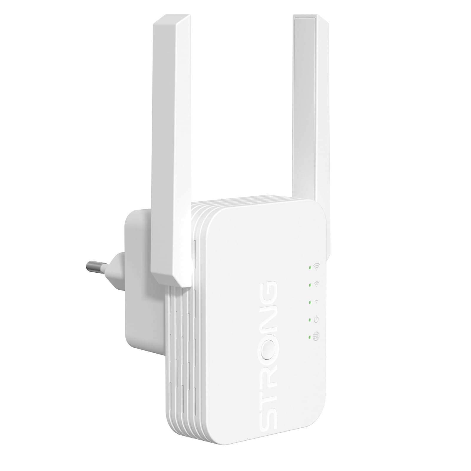 STRONG WLAN Verstärker N300 Mbit/s, WLAN Repeater für große Reichweite | 300 Mbit/s, WLAN Repeater, Internet Verstärker, WPS, LAN-Port, Access Point, kompatibel mit allen Routern Weiß Angebot bei HelloDeals