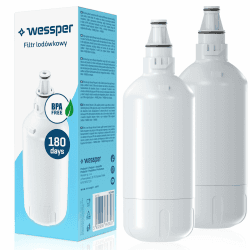 Wessper Wasserfilter für Kühlschrank, Wasserfilter Patronen Kompatibel mit Liebherr Kuehlschrank, Ersatz für Filter 7440002 7440000, Aktivkohlefilter "BPA FREE" - 2 Stück Angebot bei HelloDeals