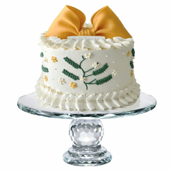 Uten Kuchenplatte Glas, Tortenplatte tranparent Kristallglas, Tortenständer mit Fuß, rund, ø 27 cm Angebot bei HelloDeals