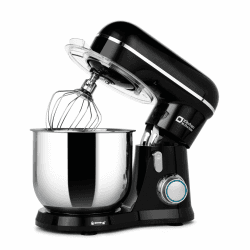 Kitchen in the box Kompakte Küchenmaschine 3,5 L, Rührmaschine & Knetmaschine mit 10 Geschwindigkeiten, Leichte Teigmaschine mit Knethaken, Rührhaken & Schneebesen, ideal für kleine Küchen,Schwarz Schwarz 3.5L Angebot bei HelloDeals