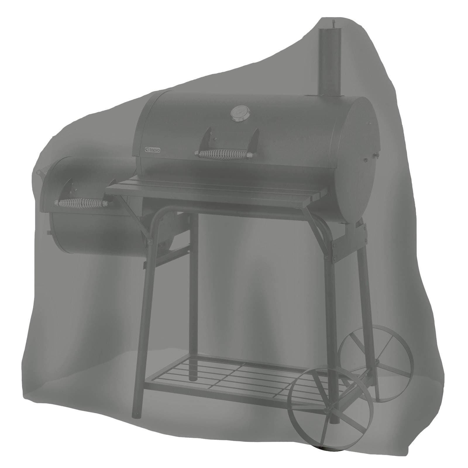 tepro Universal Abdeckhaube für Smoker mittel, Farbe anthrazit, aus strapazierfähigem Polyester, Maße ca. 125,7 cm x 73,7 cm x 119,4 cm Angebot bei HelloDeals