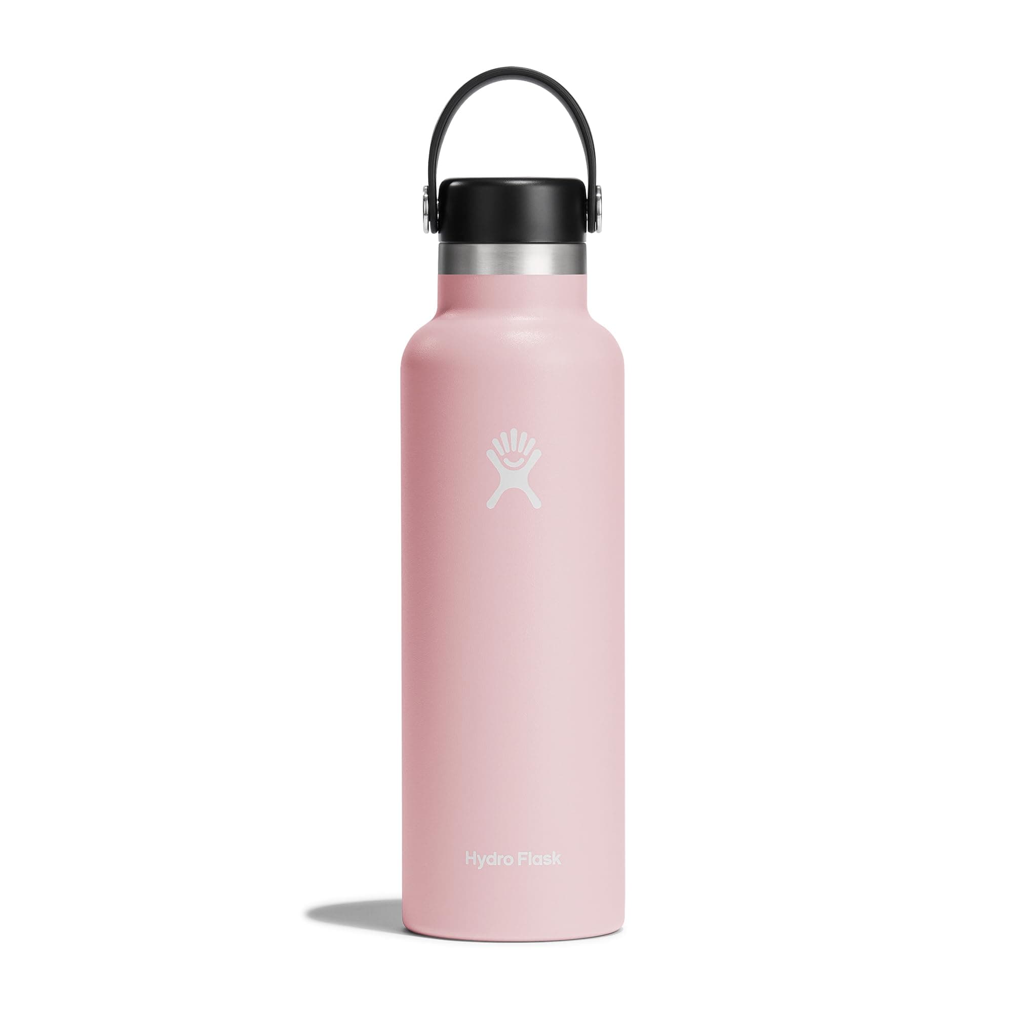 HYDRO FLASK - Standard Mouth - Trinkflasche 621ml (21oz) - Isolierte Wasserflasche aus Edelstahl - Sportflasche mit auslaufsicherem Flex Deckel & Gurt - Thermoflasche Spülmaschinenfest - Trillkum Trillium Angebot bei HelloDeals