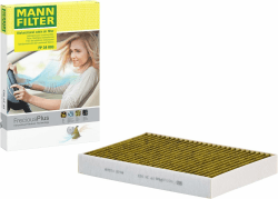 MANN-FILTER, FP 34 003 Innenraumfilter, Premium-biofunktional | Für PKW, Staub- und Pollenfiltration, Reduzierung von Gerüchen und Gasen, Echte OE-Technologie Angebot bei HelloDeals