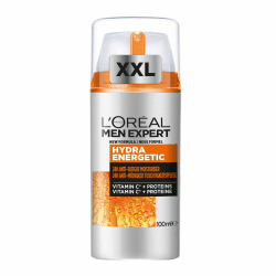 L'Oréal Men Expert XXL Gesichtspflege gegen müde Haut für Männer, Belebende Feuchtigkeitscreme 24H Anti-Müdigkeit, Gesichtscreme für Herren mit Vitamin C und Proteinen, Hydra Energy, Exklusive,1x100ml 100 ml (1er Pack) XXL Gesichtscreme Angebot bei HelloDeals