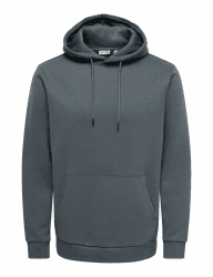 Only & Sons Male Kapuzenpullover ONSCERES Sweatshirt | Hoodie M Grey Pinstripe Angebot bei HelloDeals