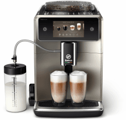 Saeco Kaffeevollautomat Xelsis Deluxe, Metall, 22 Kaffeespezialitäten | 5 Zoll Touchdisplay, 8 Benutzerprofile, Keramikmahlwerk, WLAN (SM8782/30) 22 Kaffeespezialitäten mit Wi-Fi Schwarz/Metall Angebot bei HelloDeals