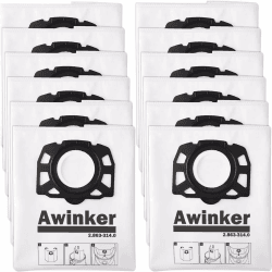 15 Stück KFI 357 Staubsaugerbeutel für Kärcher WD2 WD3 KWD1 KWD2 KWD3 WD3.200 - WD3.800 M/SE4001/SE4002 2.863-314.0 Vliesfilterbeutel KFI 357 Angebot bei HelloDeals