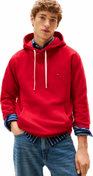 Tommy Hilfiger Herren Hoodie Seasonal Fleece mit Bauchtasche XL Red (Medium Red) Angebot bei HelloDeals